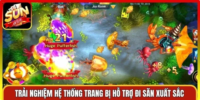 Trải nghiệm hệ thống trang bị hỗ trợ đi săn xuất sắc