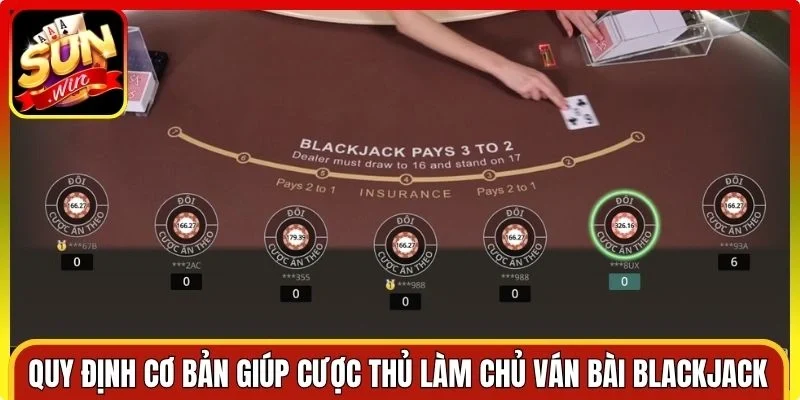 Quy định cơ bản giúp cược thủ làm chủ ván bài Blackjack