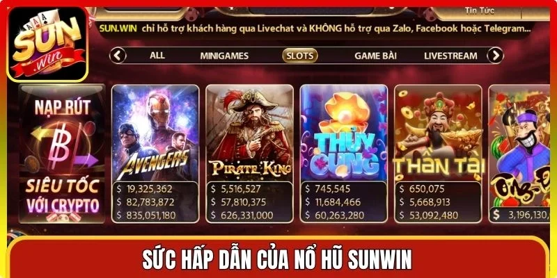 Sức hấp dẫn của nổ hũ Sunwin