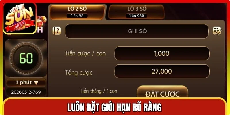 Luôn đặt giới hạn rõ ràng